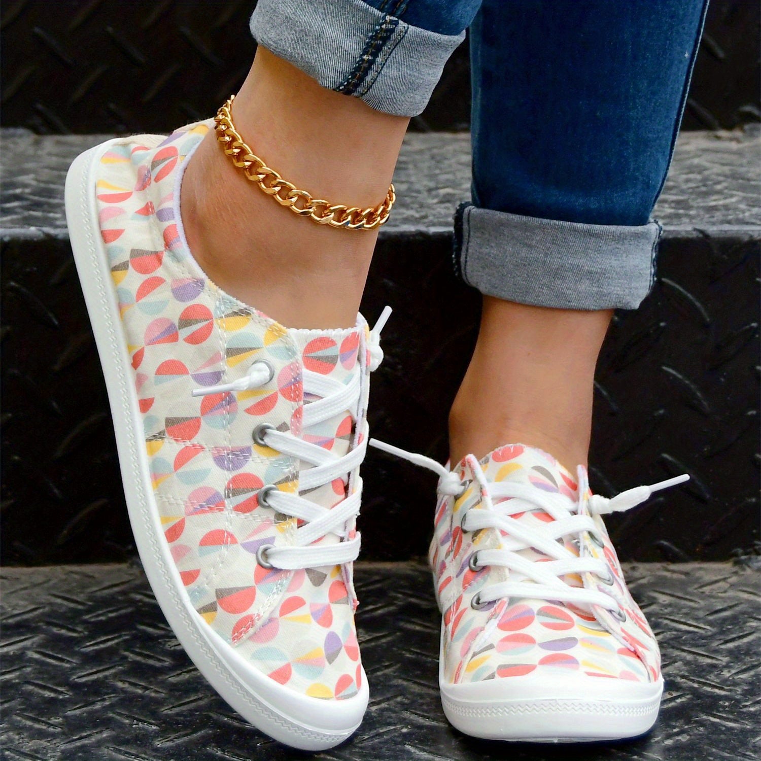 Women's Non Slip Skate Shoes Casual Tennis Shoes Low Top