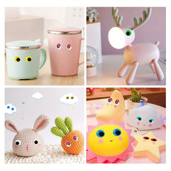550pcs Craft Sticker Wiggle Eyes Mixed Sizes DIY