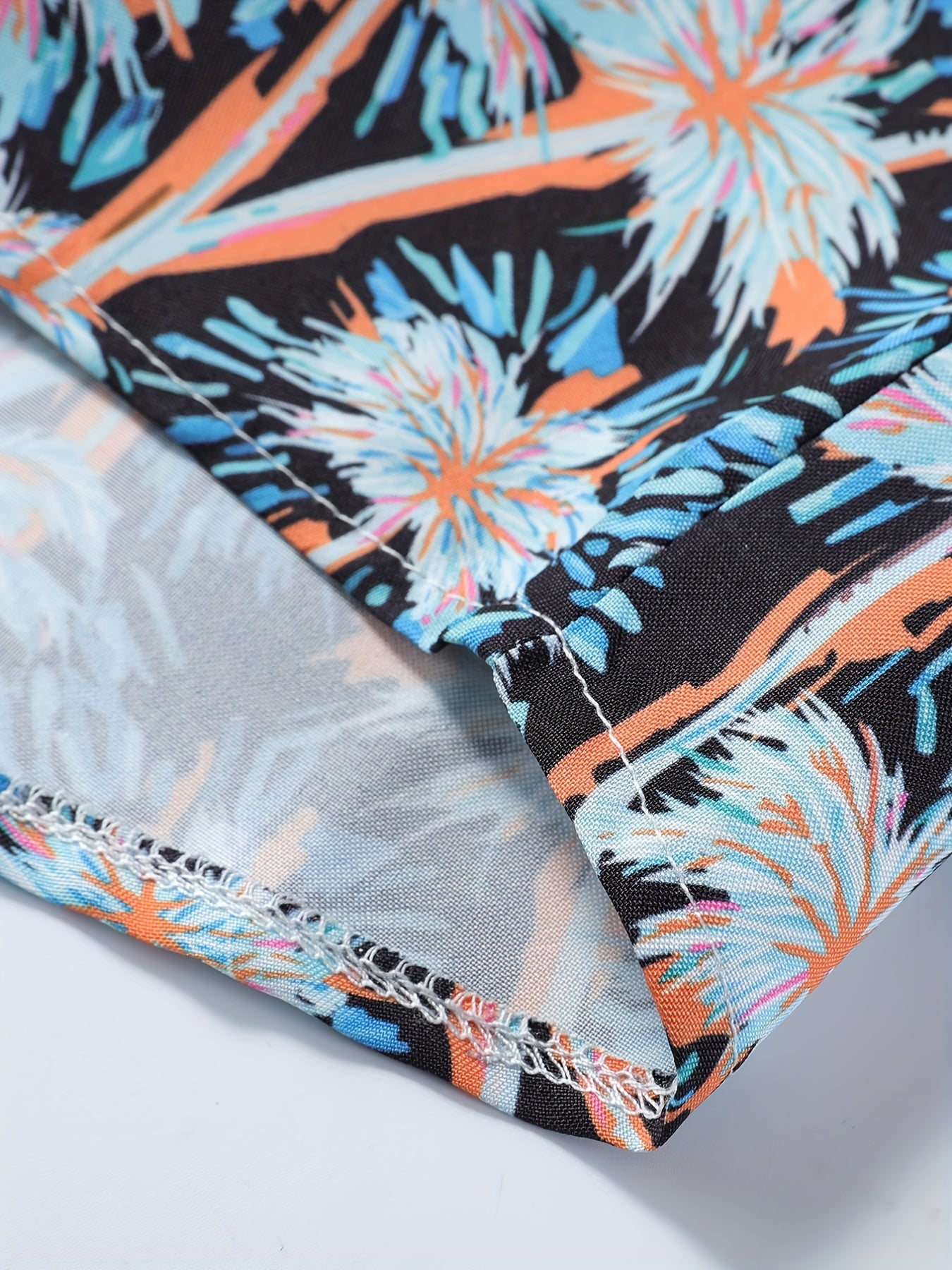 Boys Palm Trees Short Sleeves Shirt