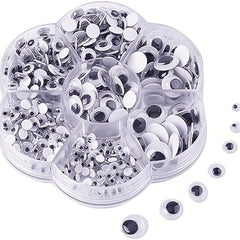 700pcs Mixed Wobble Sticky Eyes Self Adhesive DIY Scrapbooking Crafts