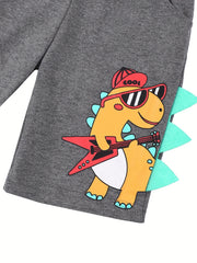 Boys Dinosaur Shorts Casual Summer Kids Clothes