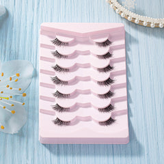 7 Pairs Natural Half Eye False Eyelashes for a Natural Look