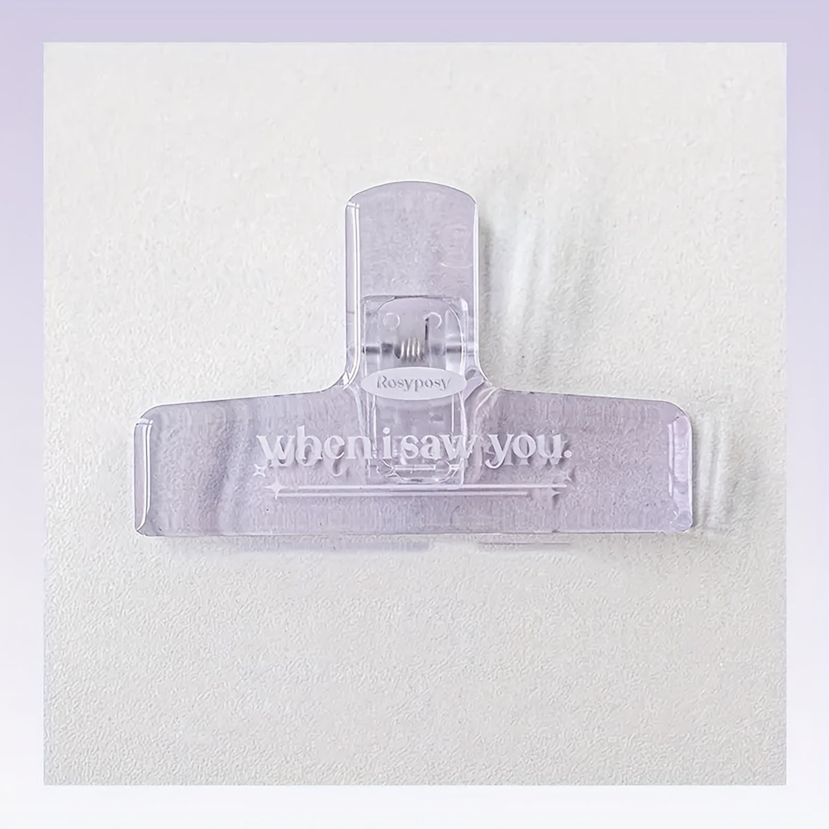 Acrylic Clip Stationery Holder Large Clip