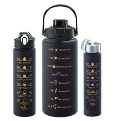 Gradient Leakproof Scale Sports Water Bottle Portable Lightweight