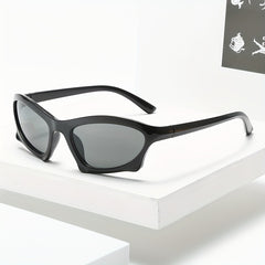 Y2K Wrap Around Sunglasses Cyberpunk Mirror Lens UV400