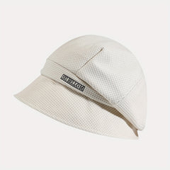Letter Embroidery Bucket Hat Vintage Beret Lightweight Fisherman Cap