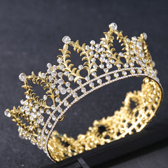 Vintage Crystal Rhinestone Bridal Wedding Crown Bling Tiara