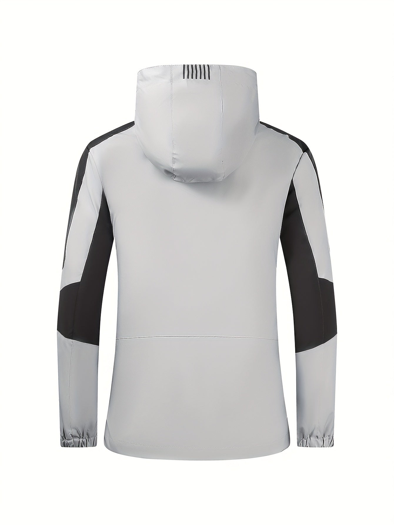 Contrast Panel Hooded Hiking Jacket