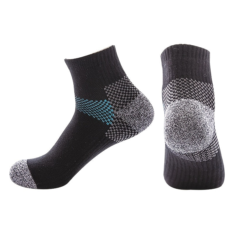 8 Pairs Compression Ankle Socks - Sports, Running, Ideal for Men and Women