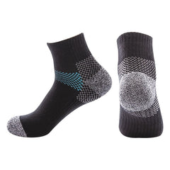 8 Pairs Compression Ankle Socks - Sports, Running, Ideal for Men and Women
