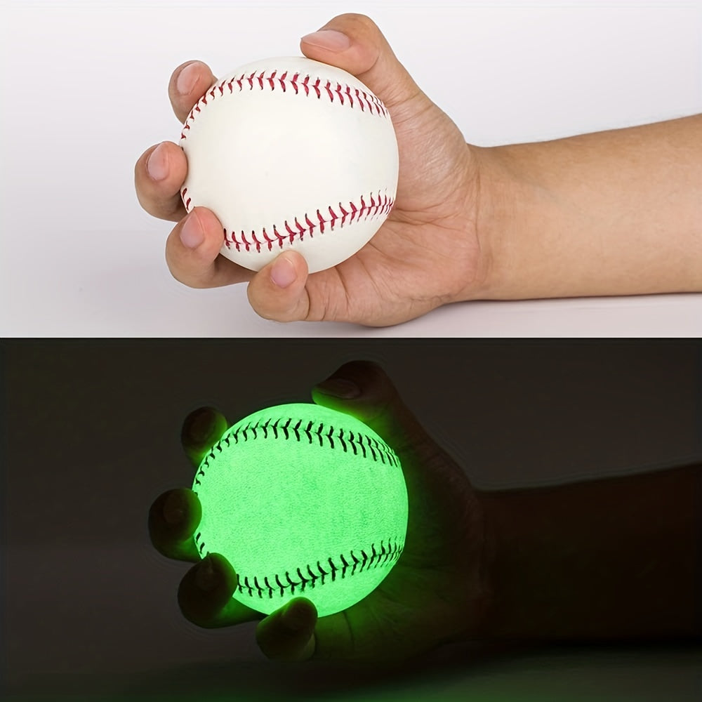 2pcs Light Up Baseball Glow In The Dark Baseball Halloween