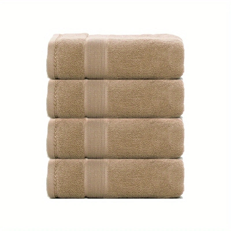 4pcs Soft Cotton Hand Towels Set Highly Absorbent Face Towels For Bathroom Gym