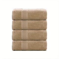 4pcs Soft Cotton Hand Towels Set Highly Absorbent Face Towels For Bathroom Gym