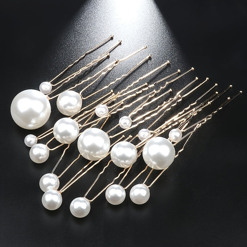 Faux Pearl Hair Pins For Women Bride Bridal Hair Accessories