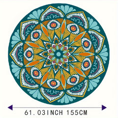 1pc Round Non Slip Yoga Exercise Mat For Pilates