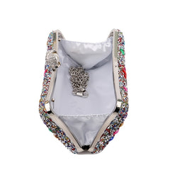 Colorful Rhinestone Clutch Wallet Evening Bag for Women