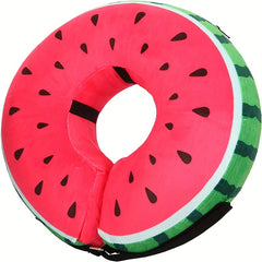 Soft Inflatable Recovery Collar for Dogs and Cats Watermelon