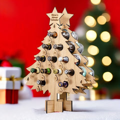 Wooden Wine Rack: Christmas Party Decorations
