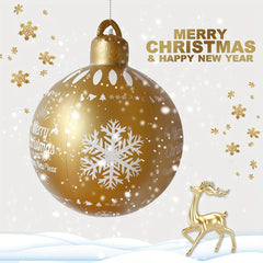 Inflatable Christmas Ball 23.6in Outdoor Decoration