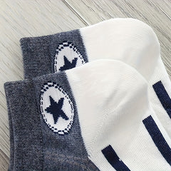 5 Pairs Funny Low Cut Canvas Shoes Socks Women's Stockings