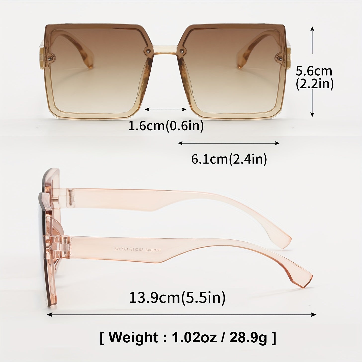 2 Pairs Men's Large Frame UV Protection Sunglasses