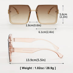 2 Pairs Men's Large Frame UV Protection Sunglasses