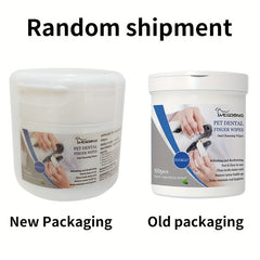 50pcs Pet Oral Health Silicone Fingertip Toothbrush for Dogs and Cats