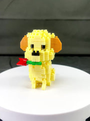 Labrador Building Blocks Pet Dog Model Assembled Building Block Toys