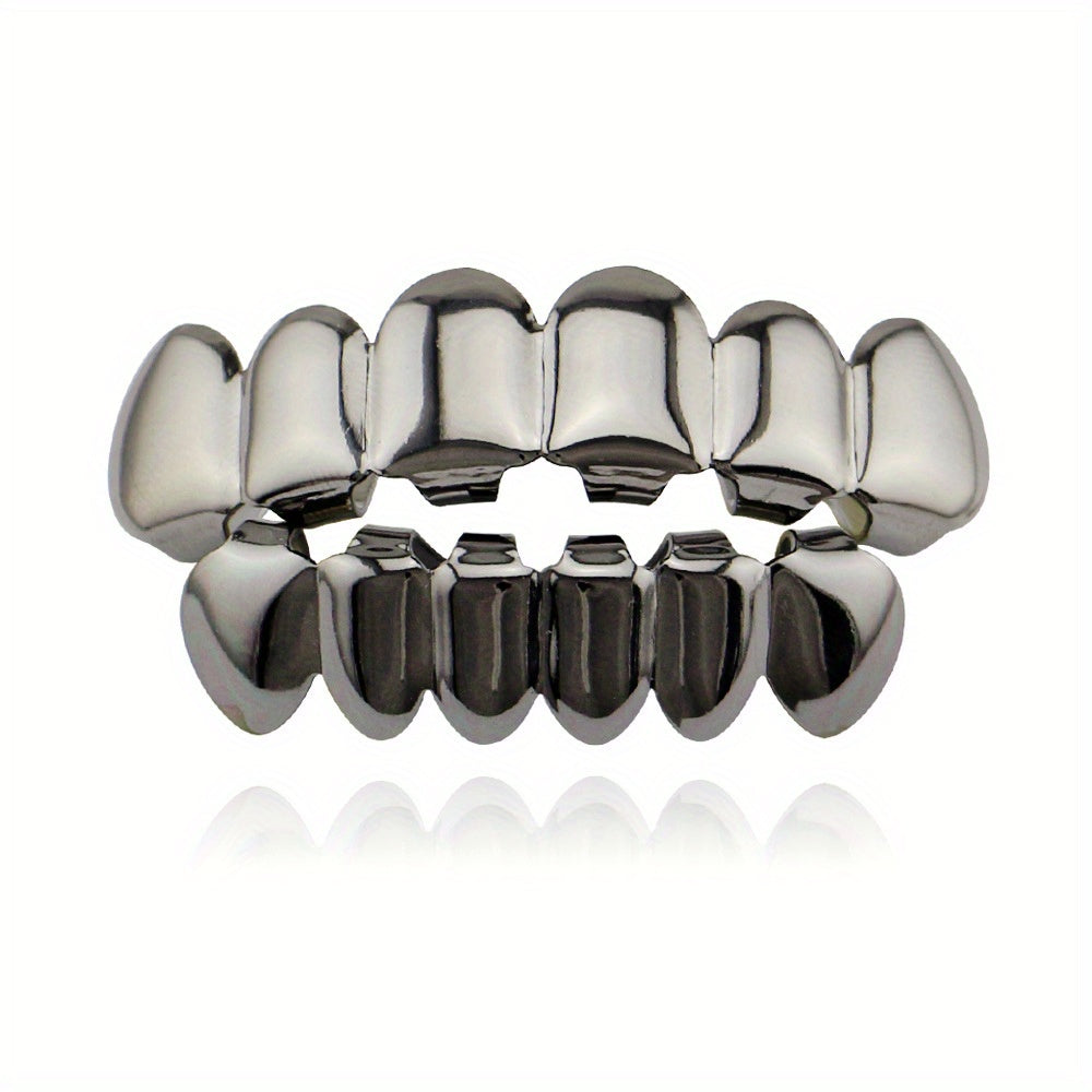 Golden Silvery Tooth Hip Hop Mouth Grills For Men And Women