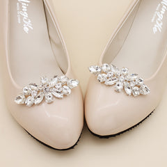 DIY Crystal Rhinestone Shoe Clips Wedding Party Shoe Decoration