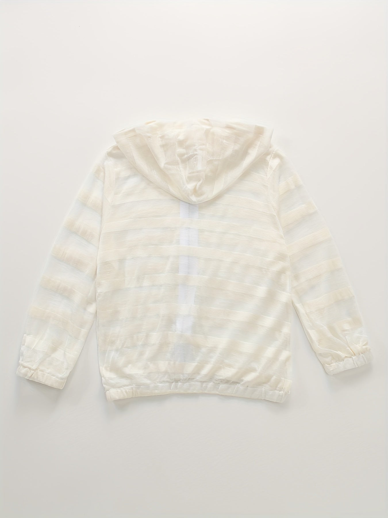 Summer Children's Striped Round Tie Hooded Sunscreen Cardigan
