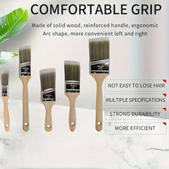5pc Paint Brushes Set for Wall Cabinet Fence Deck