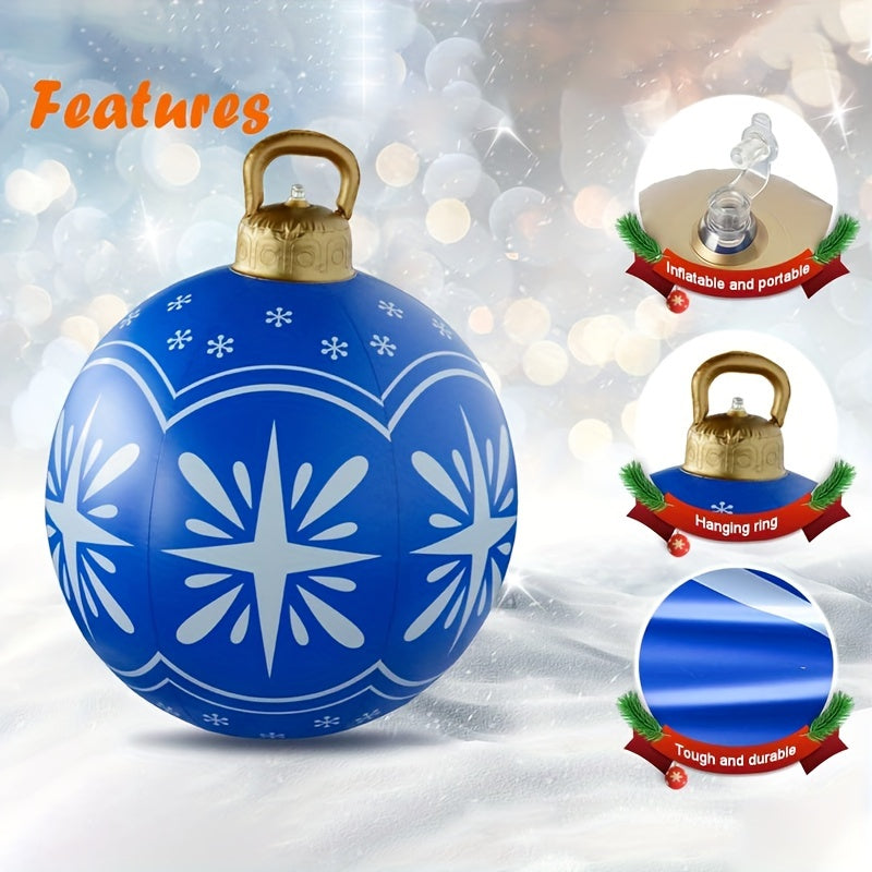 Large Inflatable Christmas Decorative Ball 59 94 Cm Outdoor Ornaments