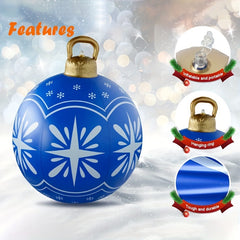 Large Inflatable Christmas Decorative Ball 59 94 Cm Outdoor Ornaments