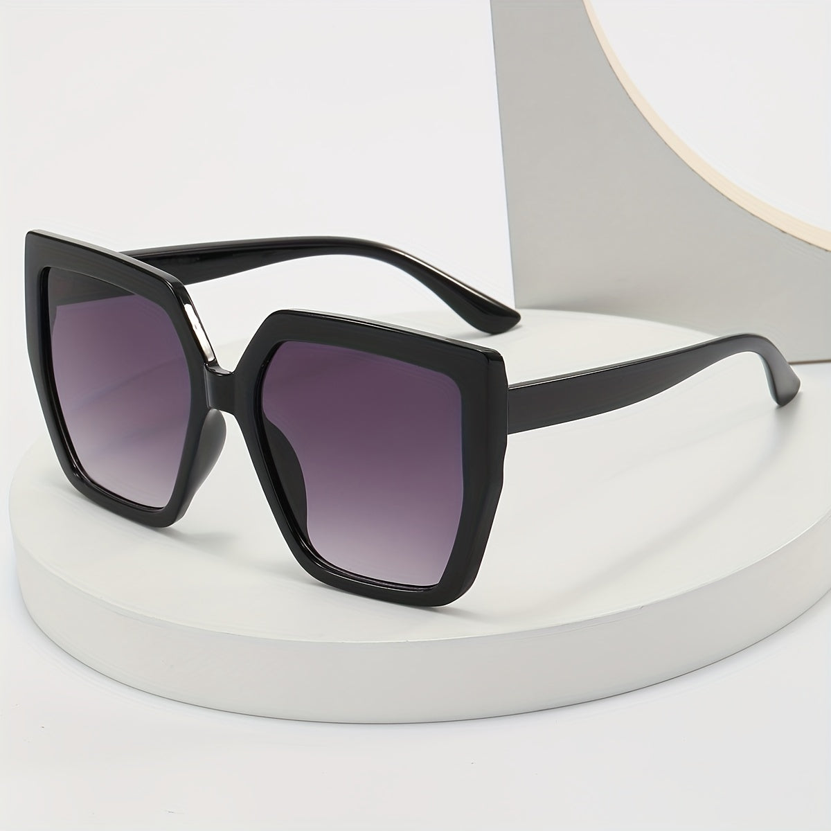 Large Square Frame Sunglasses Gradient Lens Glasses UV400