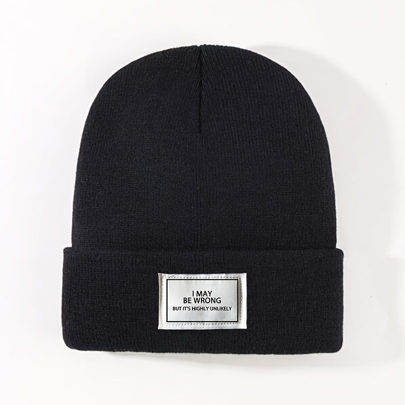 Winter Warm Knitted Hat Outdoor Beanie Soft Comfortable Hat