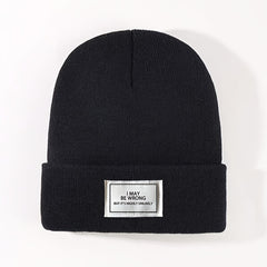 Winter Warm Knitted Hat Outdoor Beanie Soft Comfortable Hat