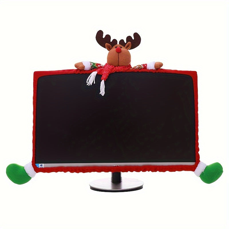 Christmas Computer Monitor Cover - Reindeer Design