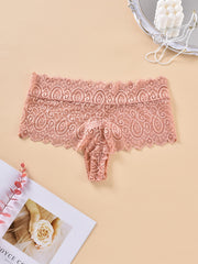 6 Pack Women's Plus Floral Lace Hipster Panties Set
