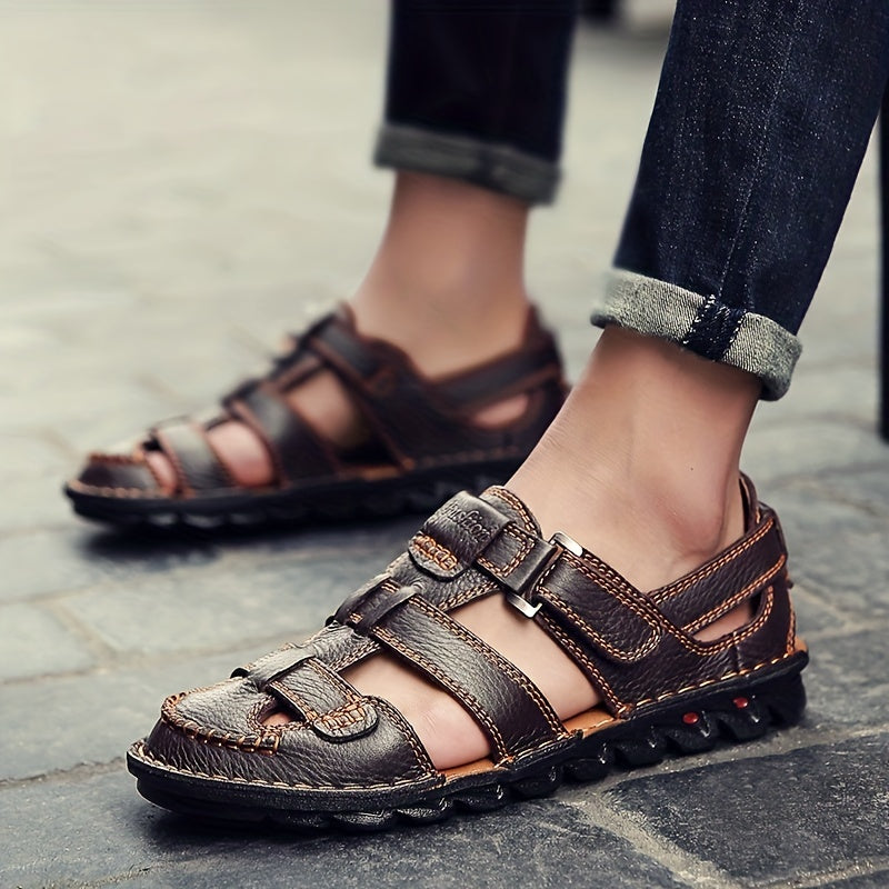 Men's Closed Toe Breathable Sandals Non Slip Beach Shoes