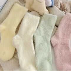 4 Pairs Cotton Warm Floor Socks for Men and Women