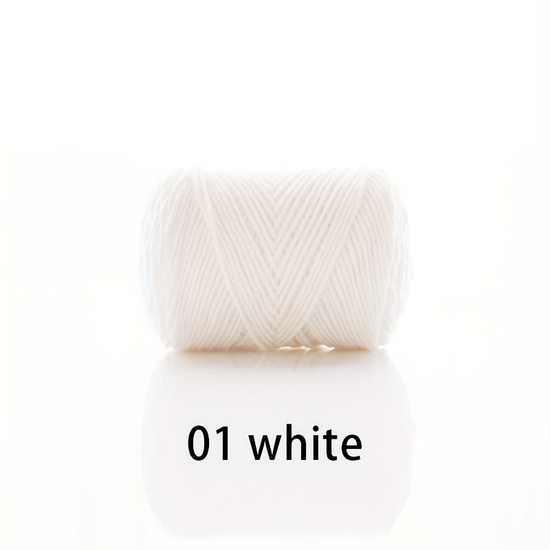 4 Strand Combed Milk Cotton Yarn 60% Cotton 40% Acrylic for Hand Knitting Croche