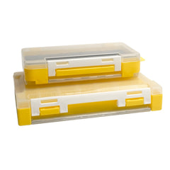 Yellow Grid Storage Box Tool Box Plastic Household Screw Box