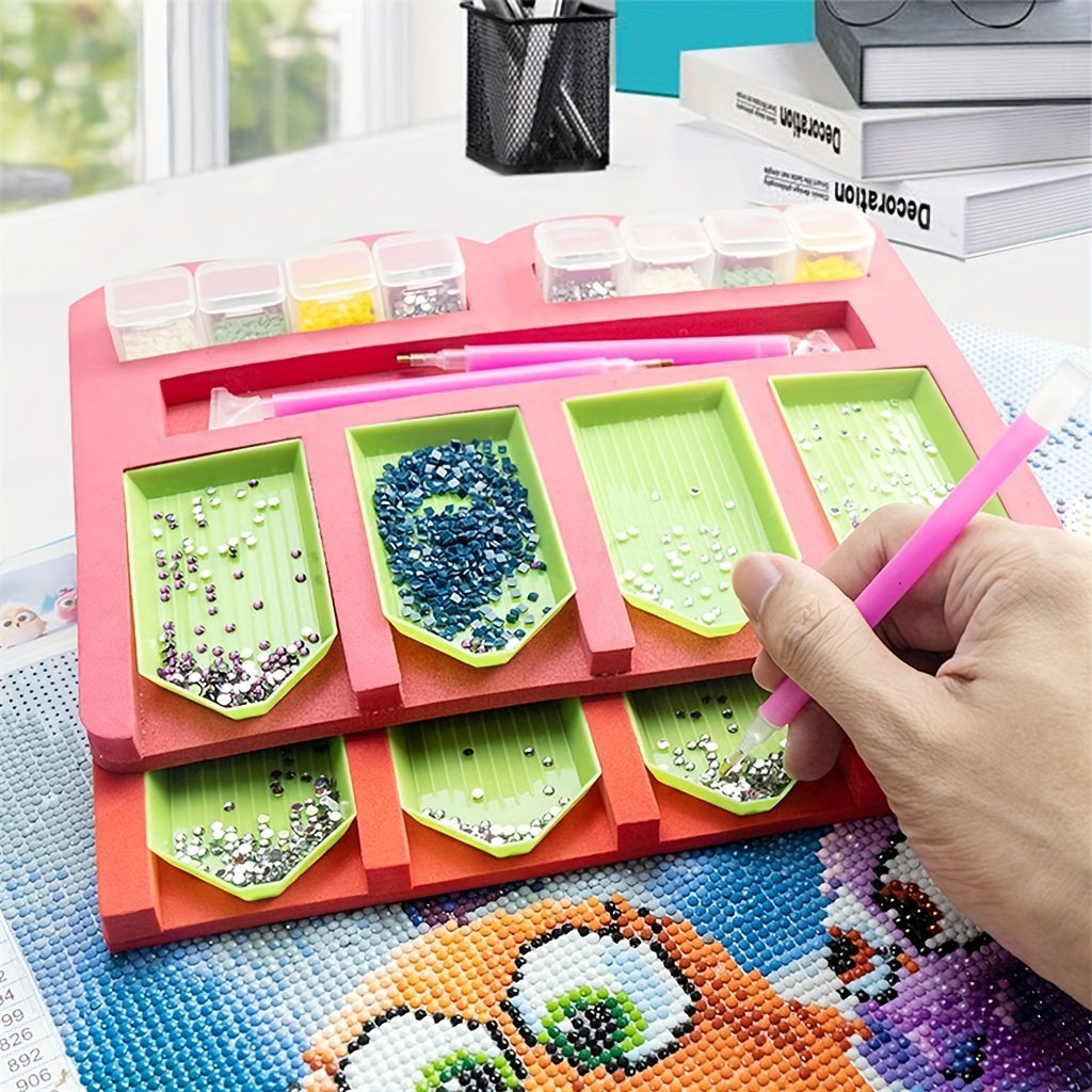 DIY Diamond Painting Tool Pen & Storage Tray Set