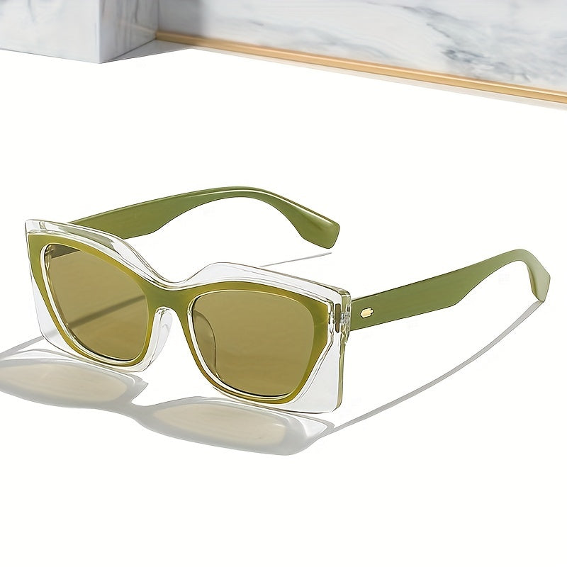 Vintage Square Cat Eye Womens Sunglasses UV400 Protection