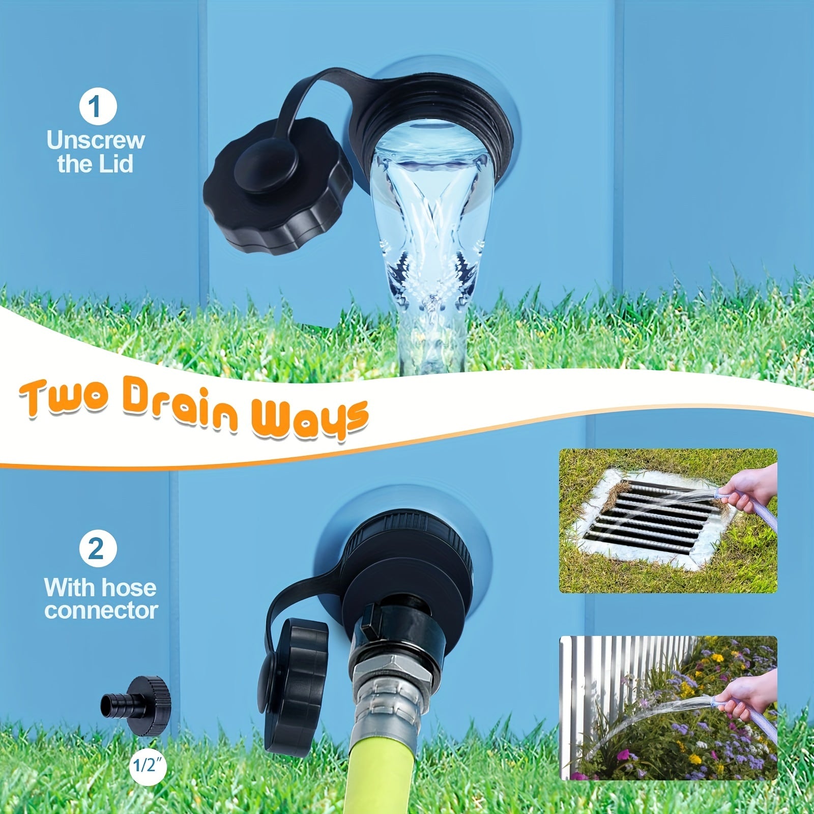 Portable & Slip Resistant Dog Pool for Summer Fun
