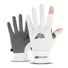 UV Protection Fingerless Gloves for Fishing Cycling
