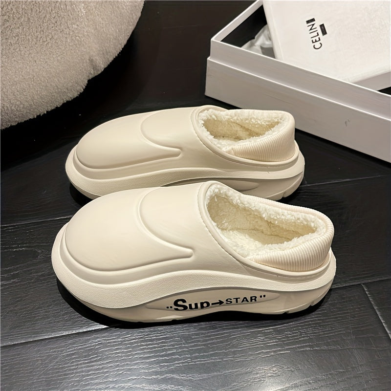 Plush Lined Furry Thermal Chunky Sandals Fall Winter Snow Boots
