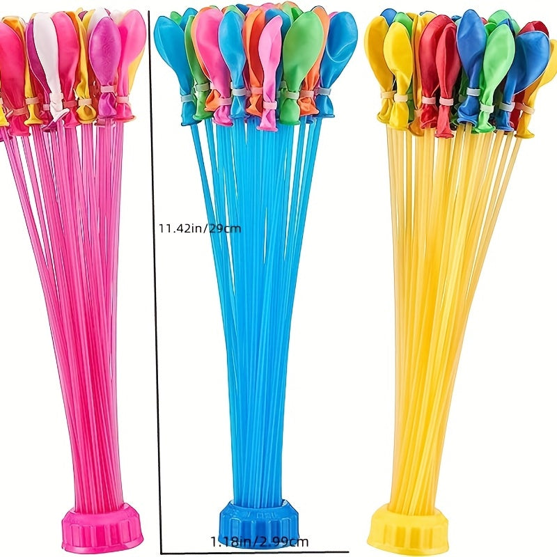 3pcs Quick Injection Water Balloons for Pools & Outdoor Fun
