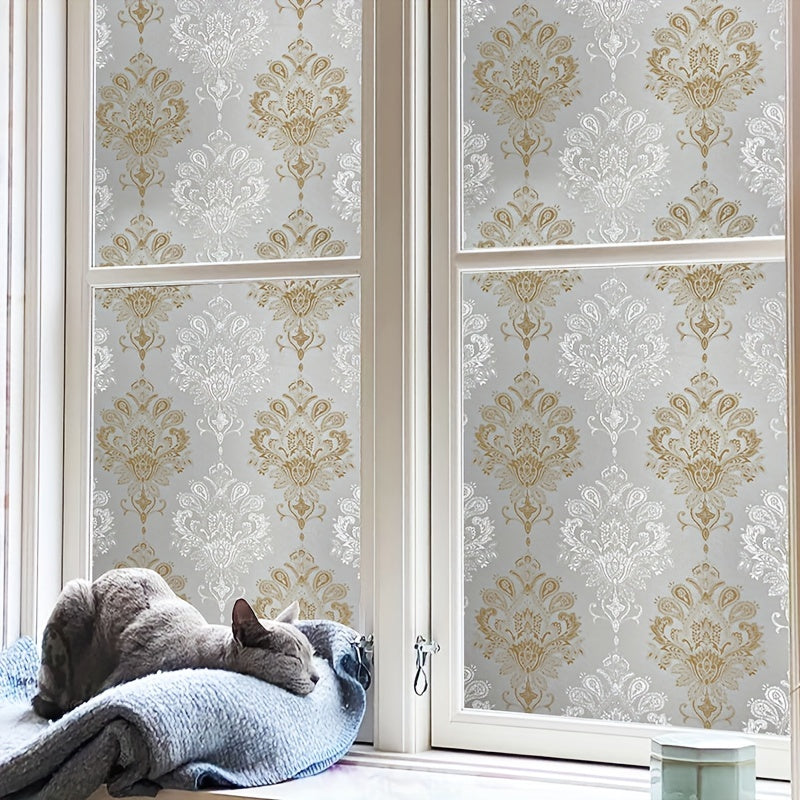 European Style Glass Window Film Blackout Privacy Protection Sticker